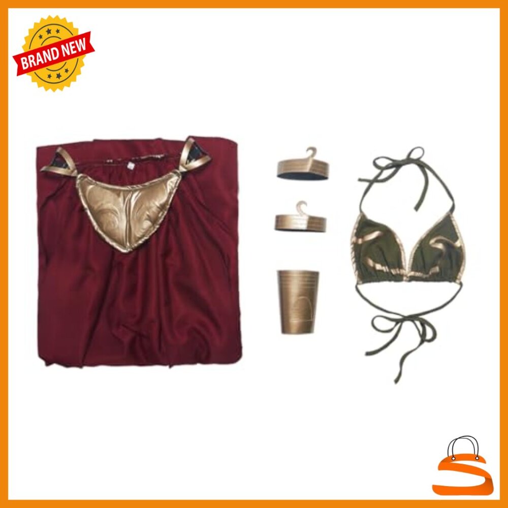 Princess Leia Slave Costume Set, Polyester Blend, Halloween Cosplay Outfit - Picture 6 of 7